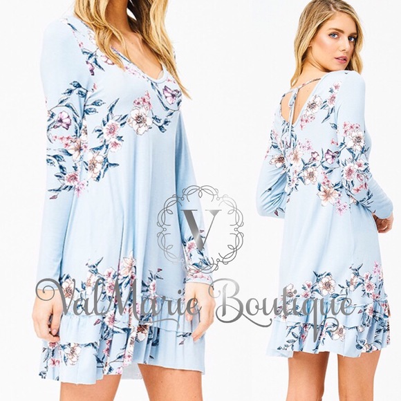 ValMarie Dresses & Skirts - Blue Floral summer dress